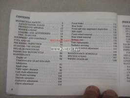 Honda CX500C owner´s manual -omistajan käsikirja englanniksi
