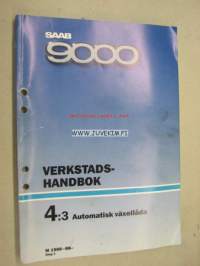 Saab 9000 Verkstadshandbok 4:3 Automatisk växellåda M 1986-88- -korjaamokirjasarjan osa ruotsiksi