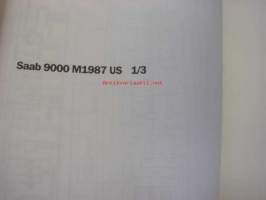 Saab 9000 Korjaamon käsikirja 3:2 Sähköjärjestelmä, yleiskaaviot M1987-1988 -korjaamokirjasarjan osa 