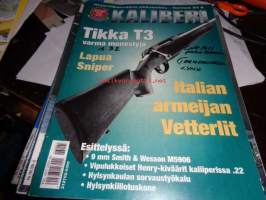Kaliberi 5/2003. Tikka T3 varma menestyjä, Italian armeijan Vetterlit