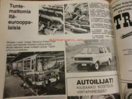 Moottori 1974 / 11-12 sis mm,Uudet Audi 50 ja Volkswagen Golf.Kansanauto II Golf 1100 L.Käyttötestissä Citroen Dyane.ym