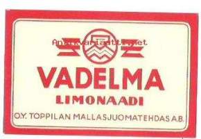 Vadelma Limonadi  juomaetiketti