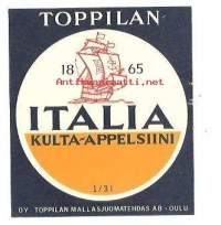 Italia Kulta-appelsiini - juomaetiketti