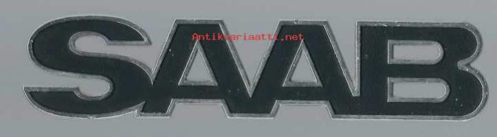 SAAB  -  keulamerkki  etumerkki  automerkki metallia  3x15 cm