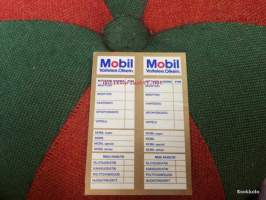 Mobil huoltomerkinnät - Tarra(2kpl)