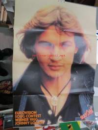 Johnny Logan - Eurovision Song Contest Winner 1980 - Suosikki-lehden keskiaukeama -juliste