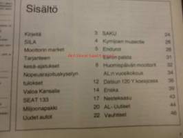 Moottori 1974 / 8 sis mm.Seat 133.KoeajossaDatsun 120 Y.Endurot.Kymijoen museotie.ym
