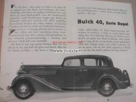 Buick Regal 1934 series 40 / GM Nordiska A.-B:s Små Handböcker -esittelykirja