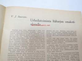 Nummenmäen työläisurheilun 40-vuotis Juhla-Julkaisu 1906-1946, sis. mm. seur. artikkelit; Eino Lehtinen - Neljä vuosikymmentä työläisurheilutoimintaa