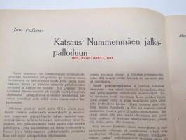 Nummenmäen työläisurheilun 40-vuotis Juhla-Julkaisu 1906-1946, sis. mm. seur. artikkelit; Eino Lehtinen - Neljä vuosikymmentä työläisurheilutoimintaa