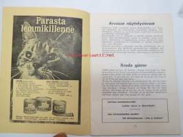 Kissanäyttely VIII kansainvälinen championinäyttely Tapiolassa 9-10.3.1968 / VIII internationella championutställningen Hagalund -näyttelyluettelo