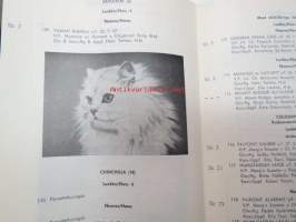 Kissanäyttely VIII kansainvälinen championinäyttely Tapiolassa 9-10.3.1968 / VIII internationella championutställningen Hagalund -näyttelyluettelo