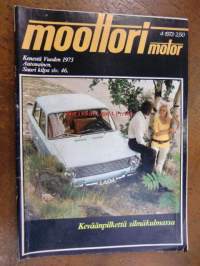 Moottori 1973 / 4 sis mm,Rata - Saab.Peugeot 304 S.Kesän ajorenkaat.Poyota Corona MK II 2300.ym