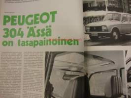 Moottori 1973 / 4 sis mm,Rata - Saab.Peugeot 304 S.Kesän ajorenkaat.Poyota Corona MK II 2300.ym