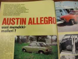 Moottori 1973 /  5 sis mm.HM keisarin juna.suomalainenasuntovaunu(matkailuvaunu).Kevään rautaratsut.Austin Allegro.Ahveniston automuseo.ym