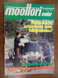 Moottori 1974 / 5  sis mm.Puukaasu enemmän kuin tätäratkaisu.Matkailuperävaunut kuvanäyttelyssä.Mopoa isommat.ym