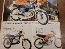 Moottori 1974 / 5  sis mm.Puukaasu enemmän kuin tätäratkaisu.Matkailuperävaunut kuvanäyttelyssä.Mopoa isommat.ym