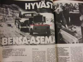 Moottori 1974 / 5  sis mm.Puukaasu enemmän kuin tätäratkaisu.Matkailuperävaunut kuvanäyttelyssä.Mopoa isommat.ym