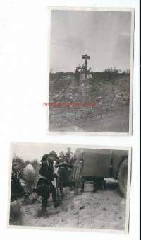 Valtakunnan raja 1947   - valokuva 6x9 cm  2 kpl