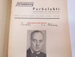 Strömberg Perhelehti 1946 nr 6 joulukuu -sisältää mm. 10-sivuisen artikkelin &quot;Pitäjänmäentehtaiden tehdaspalokunnan syntyvaiheista ja toiminnasta -