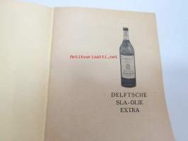Delftsche Sla-olie extra  - Dewlftin salaattiöljy salaatteja, majonneeseja, leipomisia ja paistamisia varten - Cálve-Delftin äljytehtaiden tuote, Delft, Hollanti