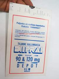Medipolar Suomi-Finland  1:5 000 000 välimatkatkataulukko