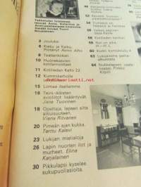 Kotiliesi 1969 nr 22, kamelia pimeän ajan kukka, uuden asumisen edut ja haitat - Kontulassa Aune ja Jaakko Kalo, Laina ja Kalevi Kokko, Pirkko ja Tauno Valjakka
