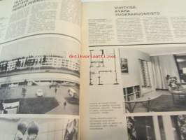 Kotiliesi 1969 nr 22, kamelia pimeän ajan kukka, uuden asumisen edut ja haitat - Kontulassa Aune ja Jaakko Kalo, Laina ja Kalevi Kokko, Pirkko ja Tauno Valjakka