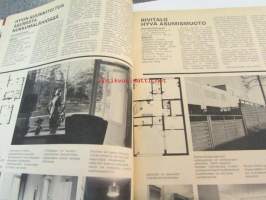 Kotiliesi 1969 nr 22, kamelia pimeän ajan kukka, uuden asumisen edut ja haitat - Kontulassa Aune ja Jaakko Kalo, Laina ja Kalevi Kokko, Pirkko ja Tauno Valjakka