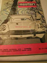 Moottori 1964 nr 4, sis. mm. seur. artikkelit / kuvat / mainokset; Kannessa Citroén, Jääratakausi on ohi, Osmo Kalpala testaa Ford Taunus 12 M TS, Vauhdin