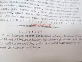 Putkimies Helluntaina 1951 - Lakossa olevien turkulaisten putkimiesten äänenkannattaja