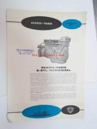 Scania-Vabis DS 11 6-sylinterinen meridieselmoottori -myyntiesite