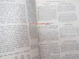 The Finnish Paper and Timber Journal 1937 Monthly reports -sidottu vuosikerta