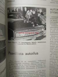 Suomen Autolehti 1966 nr 1, sis. mm. seur. artikkelit / kuvat / mainokset; Kannessa Tyylikkäästi talviurheilemaan urheilullinen Simca 1500, Fiat-bussit tulevat,