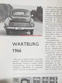 Suomen Autolehti 1966 nr 1, sis. mm. seur. artikkelit / kuvat / mainokset; Kannessa Tyylikkäästi talviurheilemaan urheilullinen Simca 1500, Fiat-bussit tulevat,