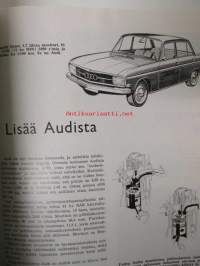 Suomen Autolehti 1966 nr 1, sis. mm. seur. artikkelit / kuvat / mainokset; Kannessa Tyylikkäästi talviurheilemaan urheilullinen Simca 1500, Fiat-bussit tulevat,