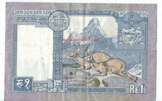 Nepal 1 Rupee 1974 seteli / Nepalin demokraattinen liittotasavalta eli Nepal on sisämaavaltio Aasiassa. Nepal sijaitsee Kiinan ja Intian välissä, kutakuinkin