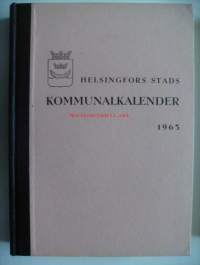 Helsingfors stads kommunalkalender  1963 / utg. av Helsingfors stads statistiska byrå. / kalenteri