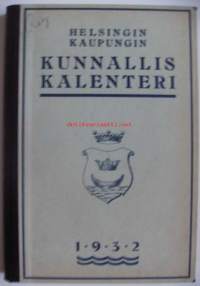 Kommunalkalender för Helsingfors stad 1932 Selkänimeke:Helsingfors kommunalkalender   / kalenteri