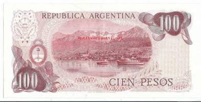 Argentiina 100 Pesos 1973-76   seteli