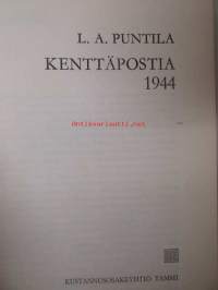 Kenttäpostia 1944 - L.A. Puntilan omakätinen tervehdys v. 1975