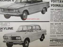 Suomen Autolehti 1965 nr 6-7, Linja-autoliike Veikko Uotila 40-vuotias, Linja-autojen kehitys - Volvon näkökulma, Bendix-levyjarrut, Turun Laatuauto uusiin suojiin