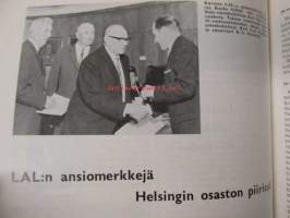 Suomen Autolehti 1965 nr 6-7, Linja-autoliike Veikko Uotila 40-vuotias, Linja-autojen kehitys - Volvon näkökulma, Bendix-levyjarrut, Turun Laatuauto uusiin suojiin