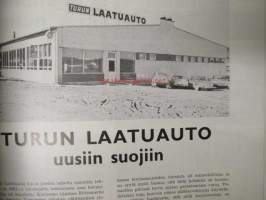 Suomen Autolehti 1965 nr 6-7, Linja-autoliike Veikko Uotila 40-vuotias, Linja-autojen kehitys - Volvon näkökulma, Bendix-levyjarrut, Turun Laatuauto uusiin suojiin