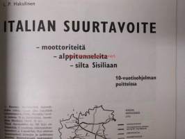 Suomen Autolehti 1965 nr 6-7, Linja-autoliike Veikko Uotila 40-vuotias, Linja-autojen kehitys - Volvon näkökulma, Bendix-levyjarrut, Turun Laatuauto uusiin suojiin