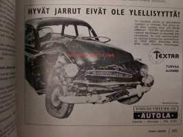 Suomen Autolehti 1965 nr 6-7, Linja-autoliike Veikko Uotila 40-vuotias, Linja-autojen kehitys - Volvon näkökulma, Bendix-levyjarrut, Turun Laatuauto uusiin suojiin