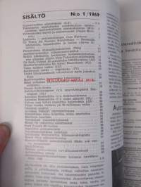 Suomen Autolehti 1969 nr 1, sis. mm. seur. artikkelit / kuvat / mainokset; Aquator autonpesulaite, Oy Nokia Ab Suomen Kumitehdas, katso sisältö kuvista tarkemmin.