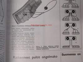 Suomen Autolehti 1969 nr 1, sis. mm. seur. artikkelit / kuvat / mainokset; Aquator autonpesulaite, Oy Nokia Ab Suomen Kumitehdas, katso sisältö kuvista tarkemmin.