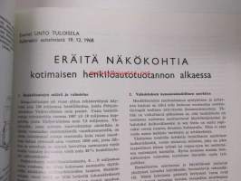 Suomen Autolehti 1969 nr 1, sis. mm. seur. artikkelit / kuvat / mainokset; Aquator autonpesulaite, Oy Nokia Ab Suomen Kumitehdas, katso sisältö kuvista tarkemmin.