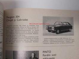 Suomen Autolehti 1970 nr 6-7, sis. mm. seur. artikkelit / kuvat / mainokset;  Ford Pinto, Peugeot 304 Coupe ja Cabriolet, Hiab 950, Ajokki, katso sisältö kuvista